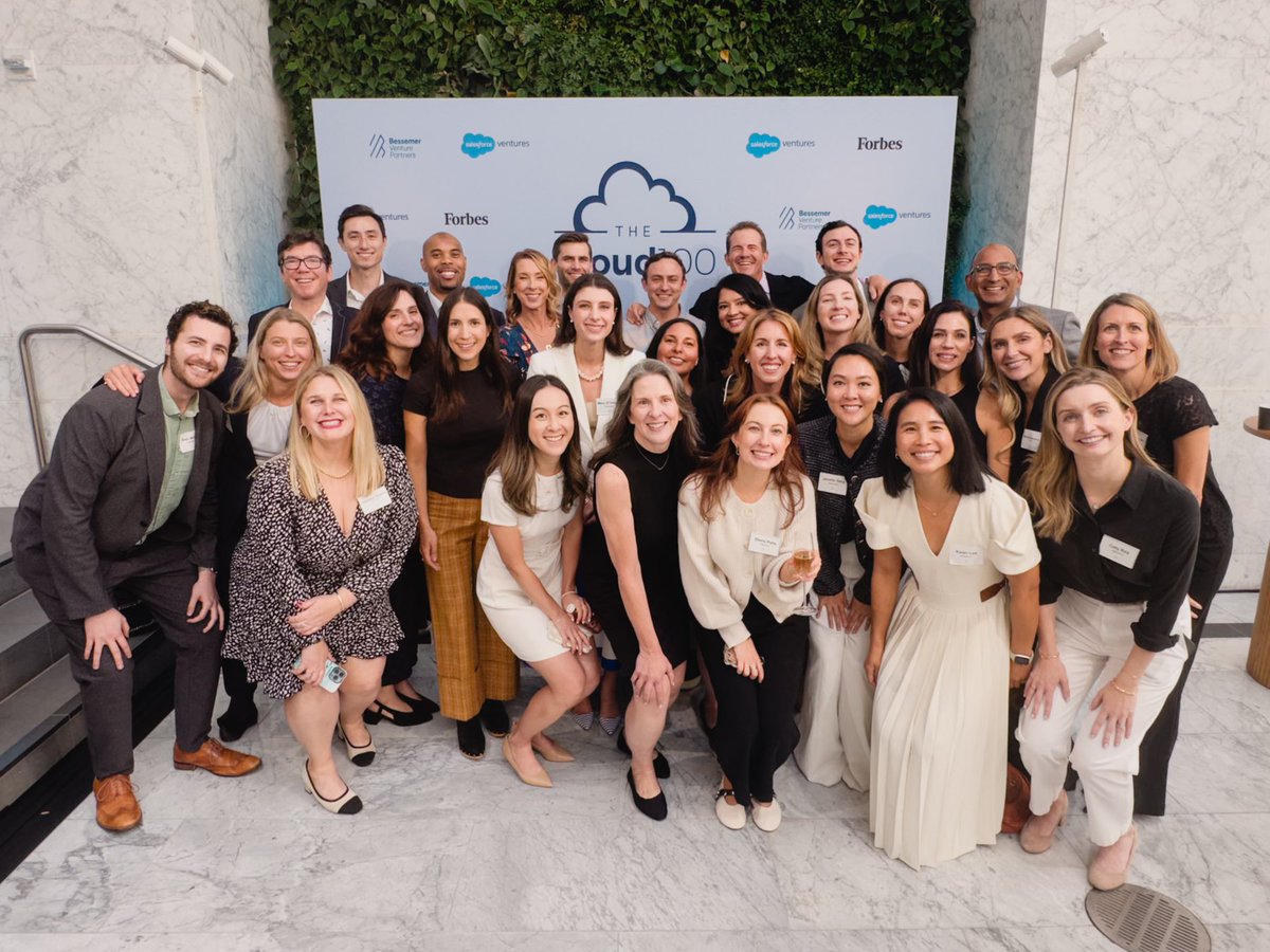 🎊 What an incredible #Cloud100 honoring the top 100 private cloud  companies in the world. A huge thank you to the Cloud 100 companies and  CEOs from the entire Bessemer team!