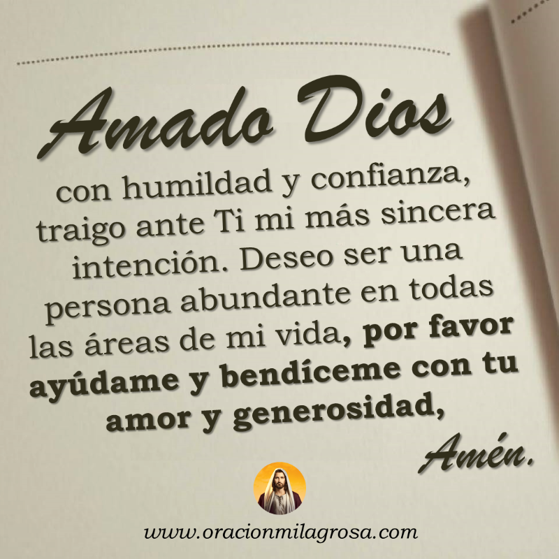 oracion_milagro's tweet photo. ORACIÓN PARA SER UNA PERSONA ABUNDANTE EN DIOS: Te invitamos a hacer esta bella oración para dar gracias a DIOS por todas las cosas buenas que Él hace en tu vida y pídele al Señor por una abundancia en salud, amor, bienestar y dinero.

Haz esta oración en: https://t.co/QiFv9huNq6
