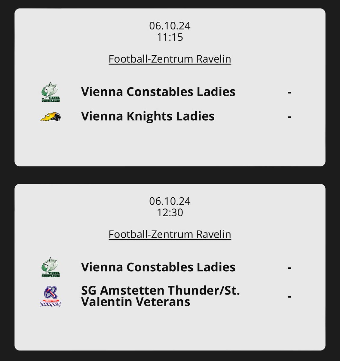 ConstablesFlag's tweet photo. Am Sonntag spielen unsere Ladies ihre letzten beiden Grunddurchgangsspiele. 
Die Playoffs sind schon gebucht, jedoch geht es noch um das Ranking. https://t.co/Po6WwWqsnk