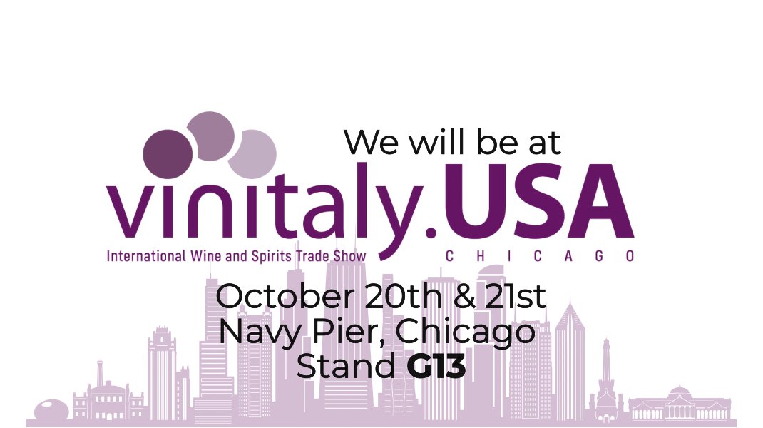 📢We are proud to announce we will be @ Vinitaly USA on the 20th &amp; 21st of October!
🤝Come and meet us at stand G13 at the international trade fair, located at Navy Pier (Chicago) 

✉️Send us a message for more details

#tradefair #vinitalyusa #vinitaly #winetrade #italianwine