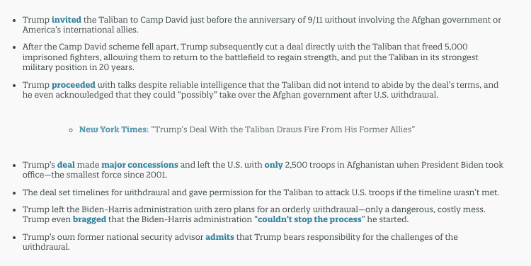 factcheckqueen's tweet photo. @realDonaldTrump Didn't you invite the Taliban to Camp David? https://t.co/8p2sZPykZz