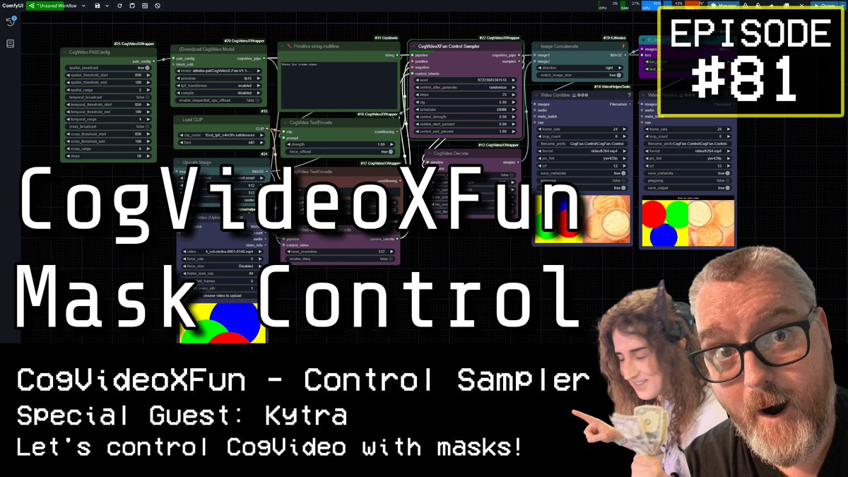 PurzBeats's tweet photo. 🍝 Creative Exploration with Purz
🤝 Special Guest: Kytra
🧑‍💻 CogVideoXFun - Mask Control
⌚ Live - October 3rd, 6:30pm EST

I'll be joined by my special guest Kytra and we're gonna dive into controlling CogVideoXFun with animated masks!

🔗 https://t.co/9SkrnYzd1u https://t.co/RPyhpFsaBU