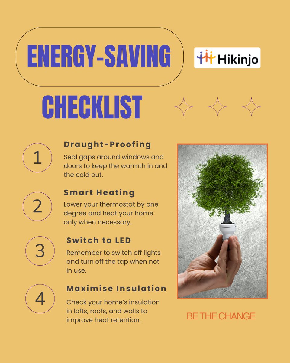 HiKinjo's tweet photo. 🍁 Feeling the #Autumn chill? Boost your home's warmth without burning through cash. 
Check out our top tips for saving energy this fall. Stay warm, #EcoFriendly, and cost-effective! #EnergyEfficiency https://t.co/HgQBDuXbRf