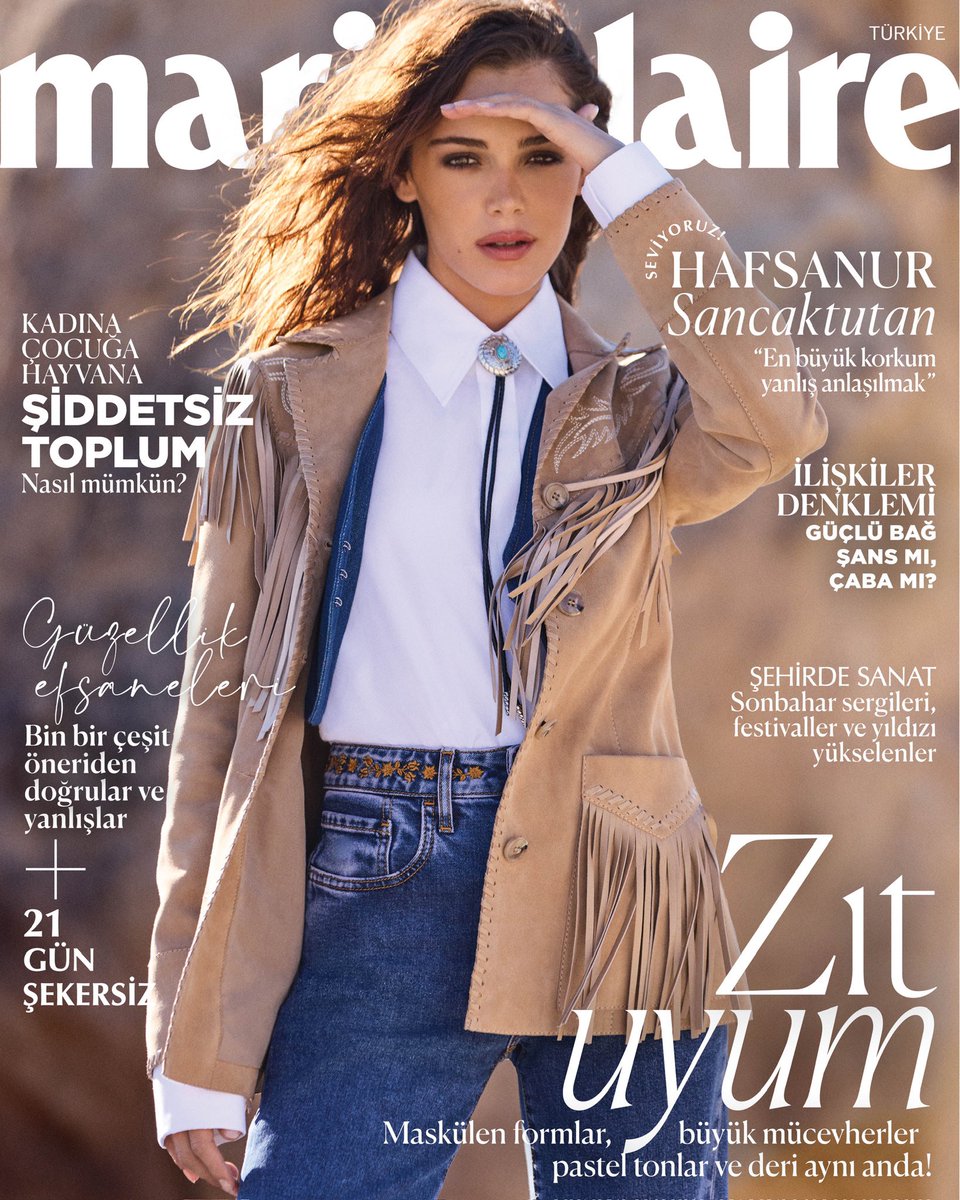 "En büyük korkum yanlış anlaşılmak" <a href="/hafsanur_s/">Hafsanur Sancaktutan</a> 

Marie Claire Ekim çok yakında!

<a href="/desafashion/">Desa Fashion</a>
#MarieClaireTR #HafsanurSancaktutan