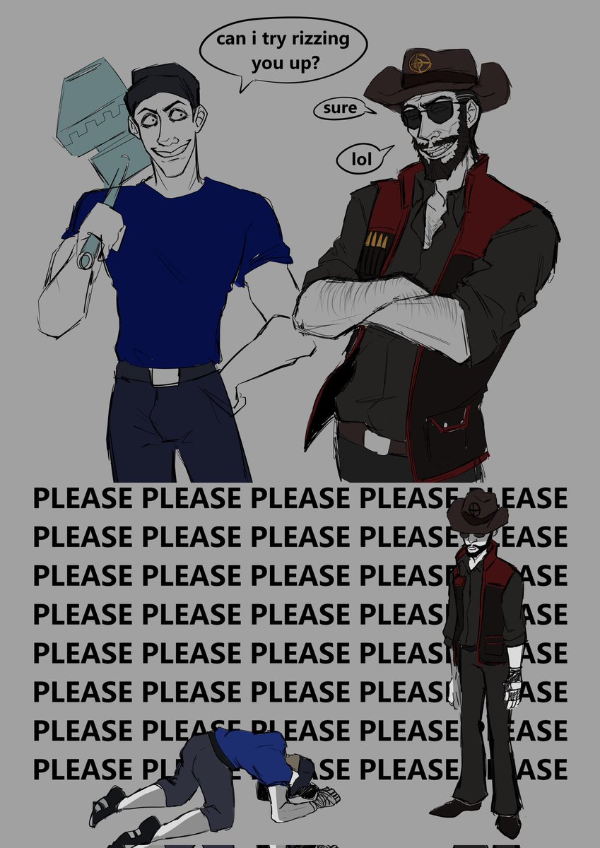 PsycholoCheesed's tweet photo. Silly how silly
#tf2 #speedingbullet #sniperscout #asspancake #christianbrutalsniper #fanart https://t.co/nqZ2MsXYHw