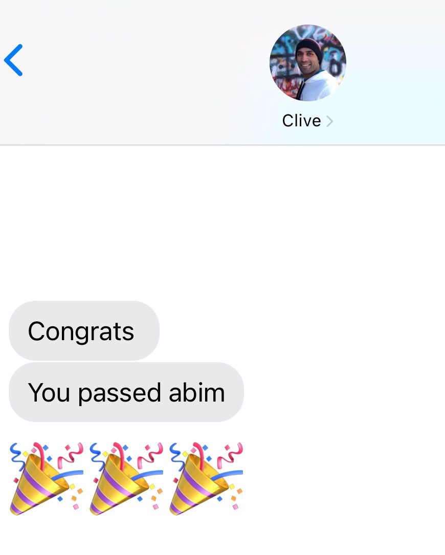 Mohamad I. Itani, MD (@mitanimd) on Twitter photo Thrilled to know I became #ABIM Certified today!!!🏅
Special thanks to <a href="/clivejmiranda/">Clive Miranda, DO, MSc</a> for delivering the happy news 😂
Congratulations to all my friends 🎉 Thrilled to know I became #ABIM Certified today!!!🏅
Special thanks to <a href="/clivejmiranda/">Clive Miranda, DO, MSc</a> for delivering the happy news 😂
Congratulations to all my friends 🎉