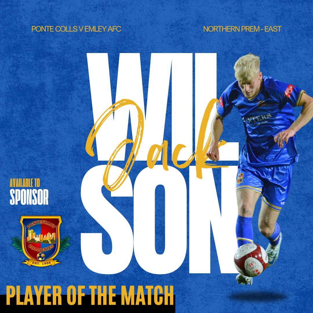 PonteCollsFC's tweet image. 🤝 Returning to the starting XI Jack Wilson made a big impact with his pace and directness, he looked sharp after injury and looked a threat going forward! 

He is your Player of the Match, well done mate 💪👏

#UTC #TogetherStronger