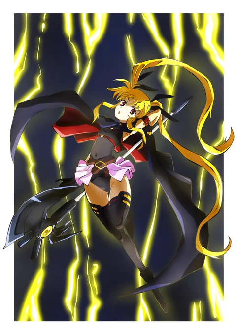 頭空っぽラクガキ849「魔法少女リリカルなのは」から「フェイト・テスタロッサ」なのは描いたのでやはりこの娘もという事で描いた。この二人は色んな意味で対称的でいいキャラ立てしてるなあと思う。 #フェイト・テスタロッサ #リリカルなのは #なのは20th 