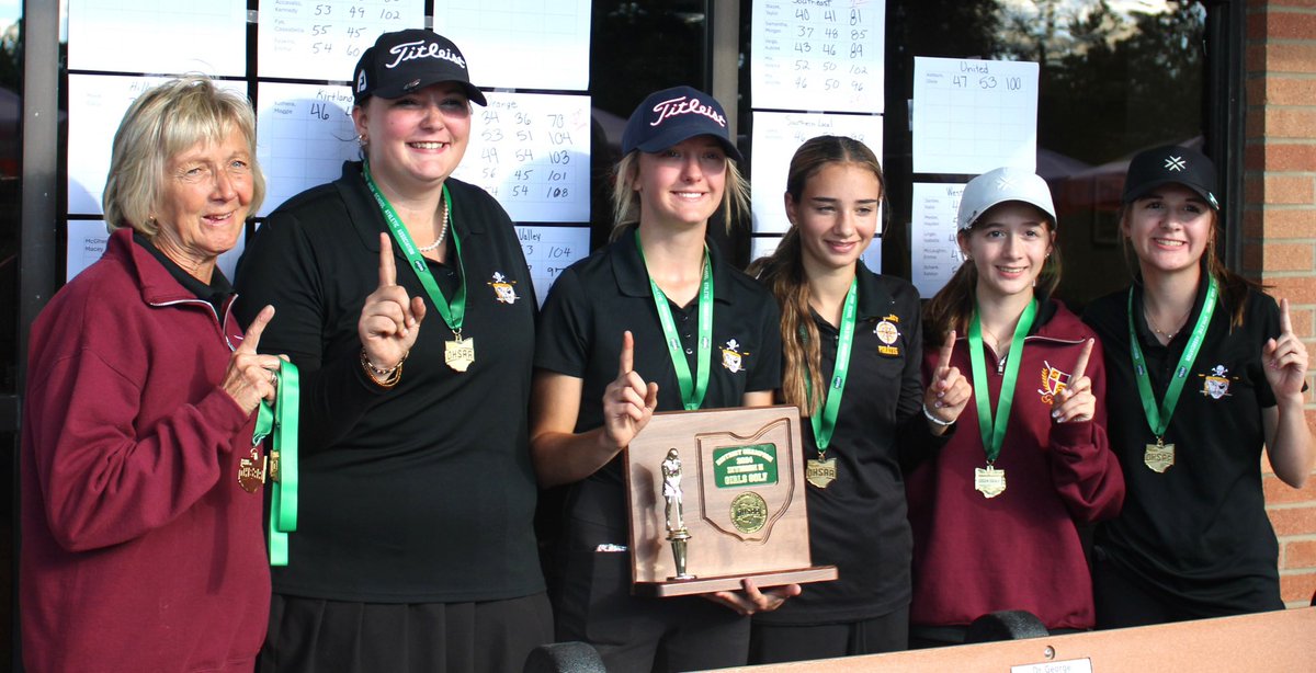 Your 2024 District Champion Southeast Pirates 🏆🏆🏆 The first Girls Golf team in school history to it to state! We are not done yet!!! <a href="/SEPirateBooster/">Southeast Athletic Boosters</a> <a href="/SHSPiratesATH/">Southeast High School Athletics</a>