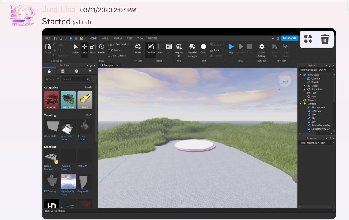 Lisa02807044's tweet photo. this my build for one of the games that I was making for my first time but restarted but now I stopped T-T

#Robloxgamemaking #robloxstudio #ROBLOX #SHCW https://t.co/PF2ZKQxKtp