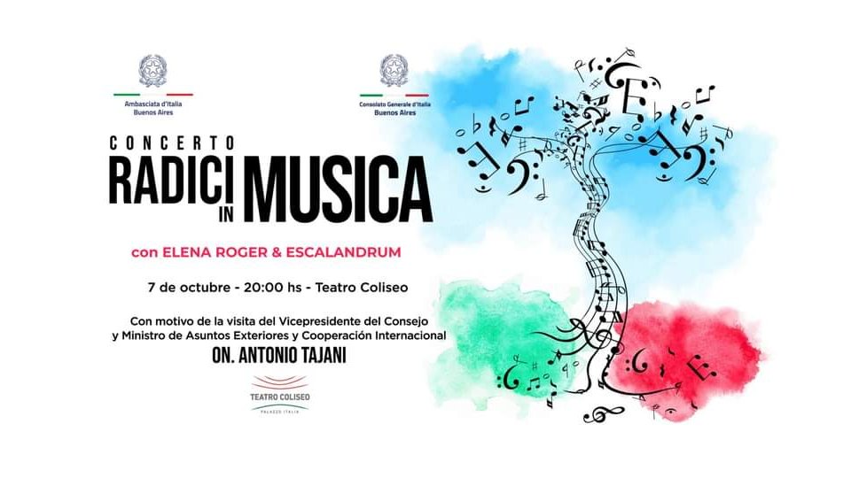 ¡Música que une culturas! 🎵🇮🇹🇦🇷

No te pierdas #RadiciInMusica en el <a href="/teatro_coliseo/">Teatro Coliseo</a> 

A través de las voces contemporáneas de Elena Roger y el grupo Escalandrum, #Mina y #AstorPiazzolla cobran vida y celebran los lazos sociales y culturales entre Italia y Argentina.
