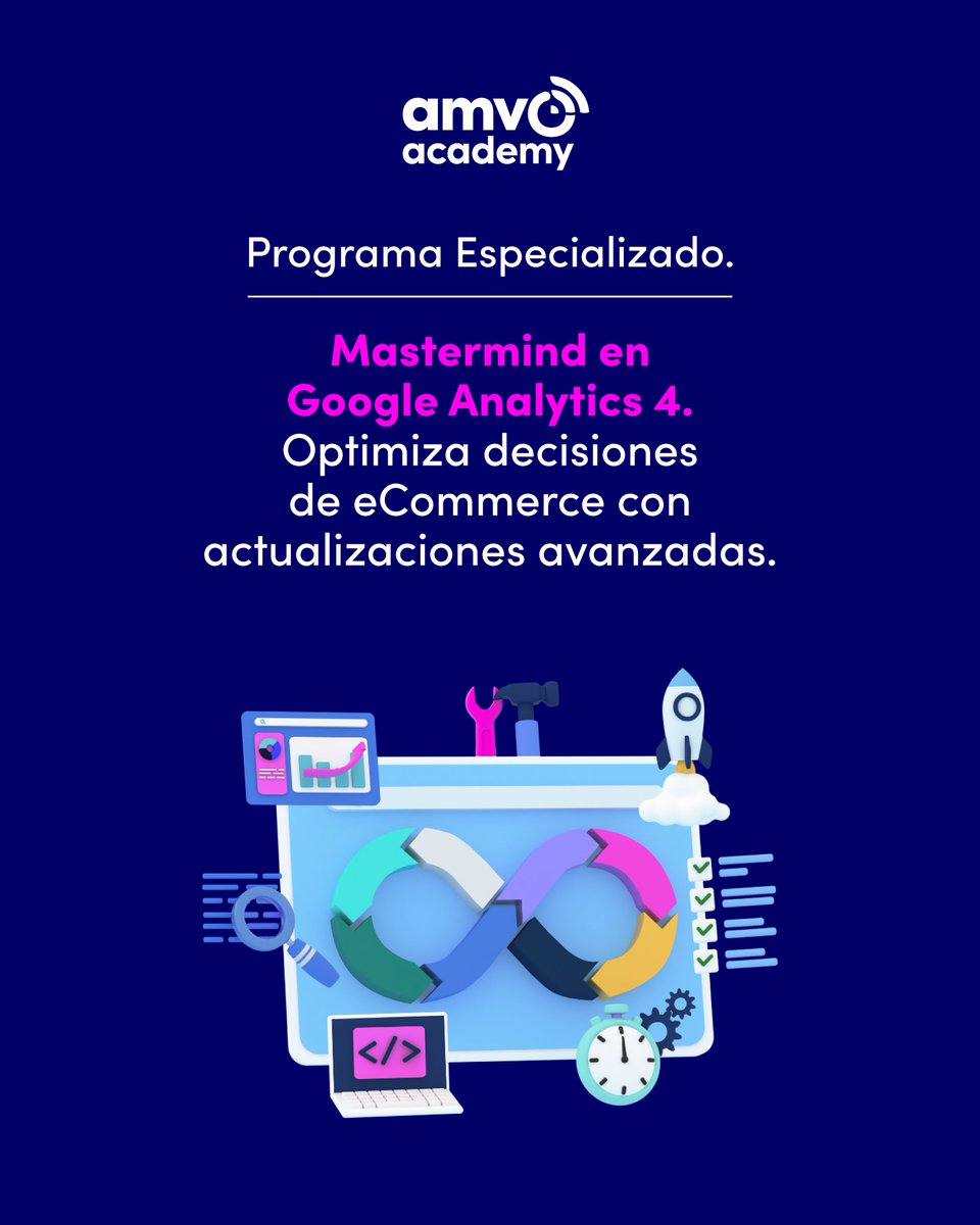 🚀 Domina Google Analytics 4 con nuestro Mastermind especializado en #AMVOAcademy. Optimiza tu #ecommerce y toma decisiones más inteligentes. 📊
👉 Inscríbete aquí: hubs.la/Q02RXkBj0

#amvoacademy #GoogleAnalytics #DigitalMarketing
