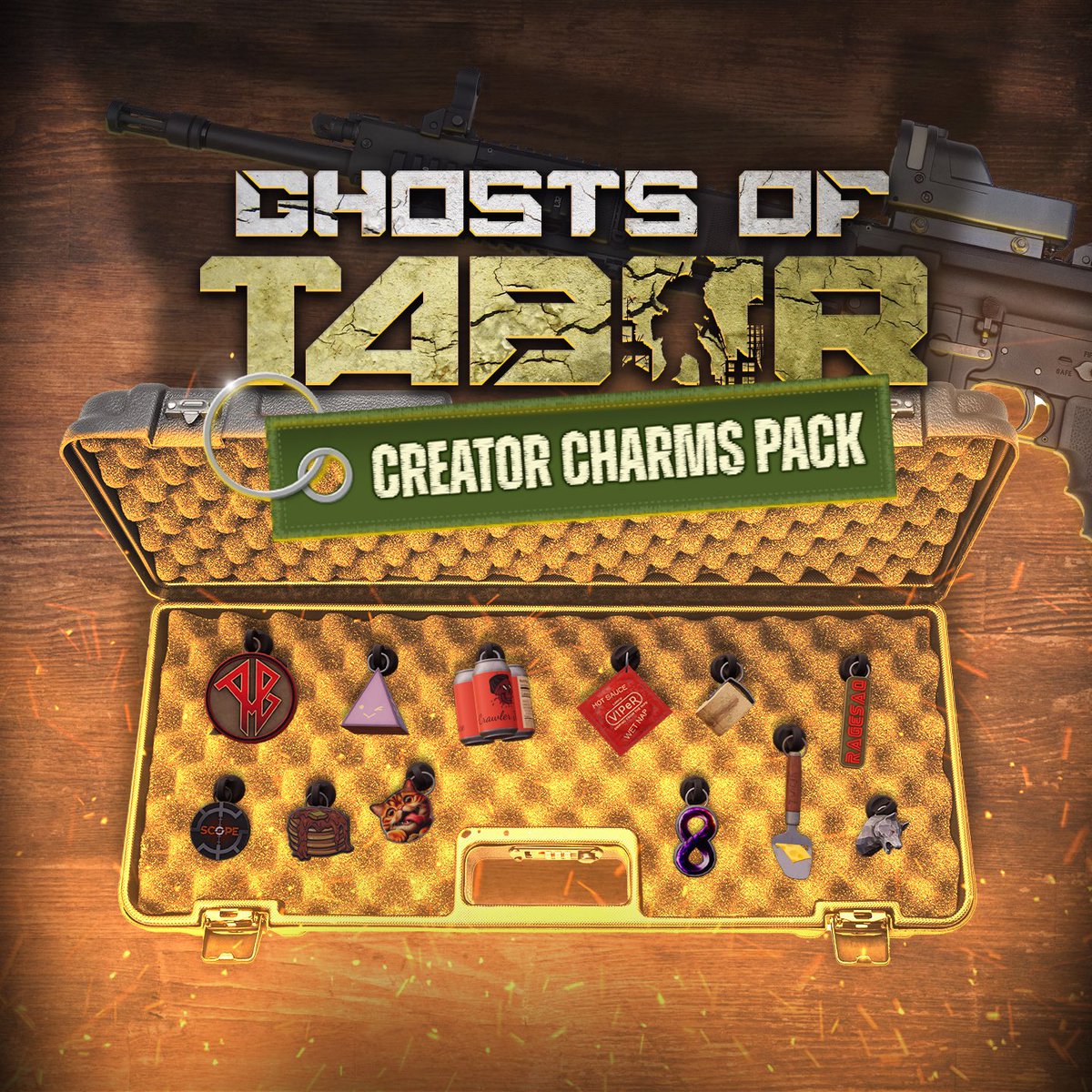 beyondframesent's tweet image. The Creator Charms Pack is out now for @ghostsoftabor! Give your favorite firearms some extra flair and show your favorite creator some love! 👉 meta.com/en-gb/experien…
