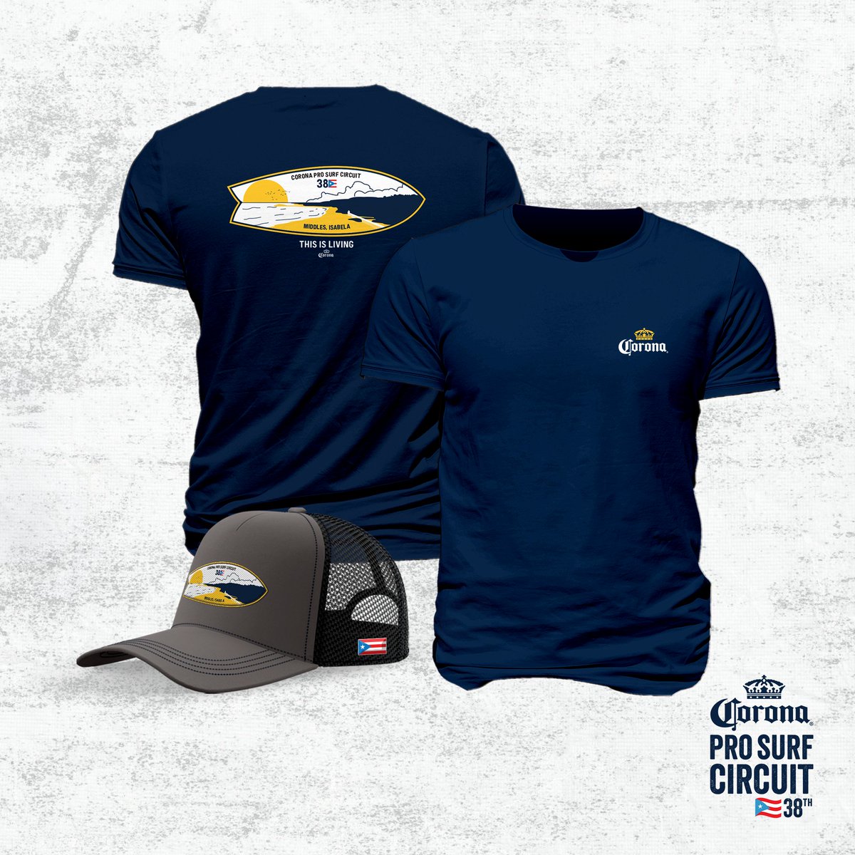 CoronaPR's tweet photo. ¡Disfruta del #CPSC38 con estilo! 😎

Consigue la camisa y gorra oficial en el evento. ✅

🗓 11 - 13 de octubre

📍Middles Beach, Isabela
#CPSC38 #ThisIsLiving #CoronaPR https://t.co/5n6nqz4HNz