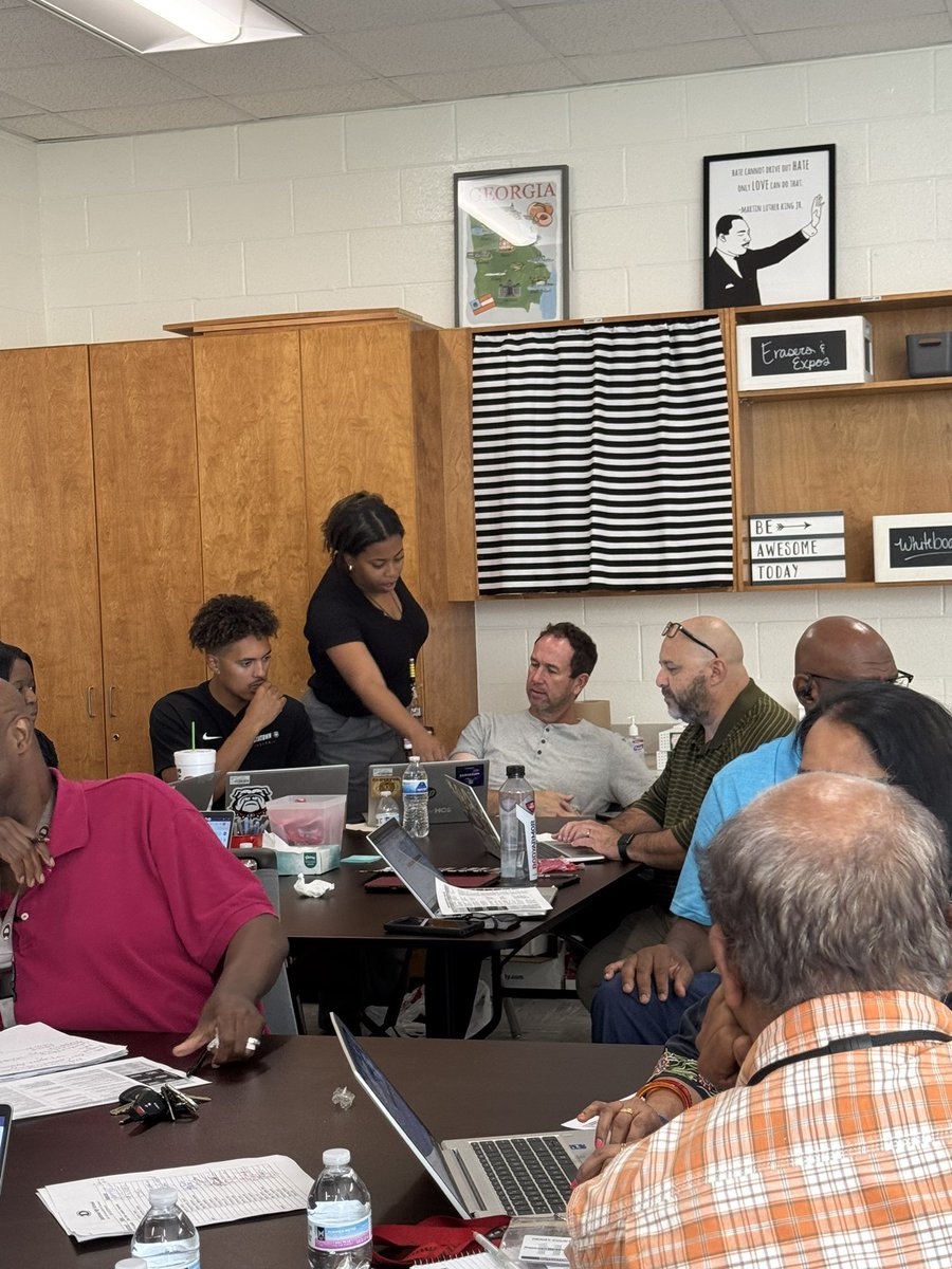Another moment to collaborate! Data and Donuts was a sweet way to introduce a new collaborative planning document that focuses on engagement! <a href="/DHS_HCS/">Dutchtown High School</a> The Best Staff