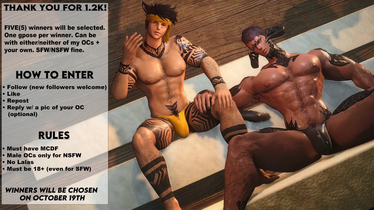 Thank you for 1.2k! I've been wanting to do a raffle for a long time but had so many people I wanted to collab with and then with DT came an unexpected hiatus. Finally have more free time now so I'll be hosting one with 5 winners to make up for missed milestones! 

Rules below⬇️