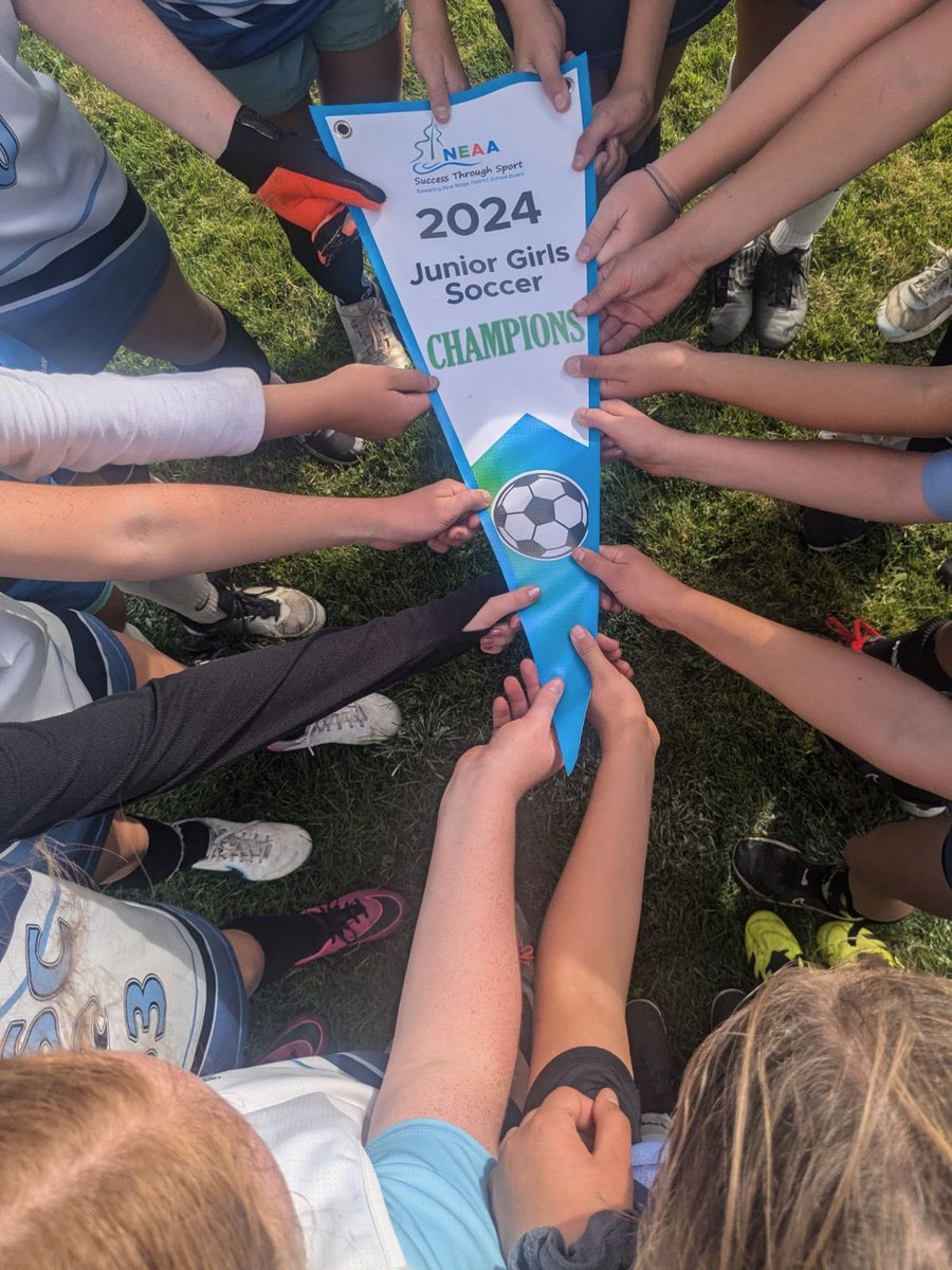 MillbrookSCavan's tweet image. Our Junior Girls had a stellar performance at today’s soccer tournament.  As in they brought home a banner.  WAY TO GO HAWKS!!!  #MillbrookRocks