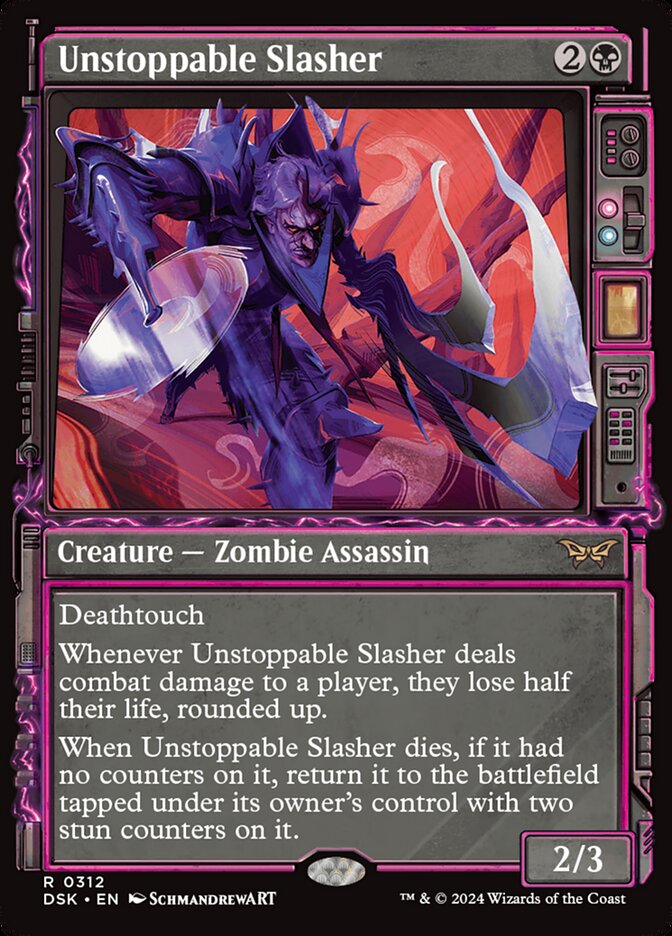 Looking to acquire 4 foil showcase Unstoppable Slasher and Bloodletter of  Aclazotz in DC. #mtg
