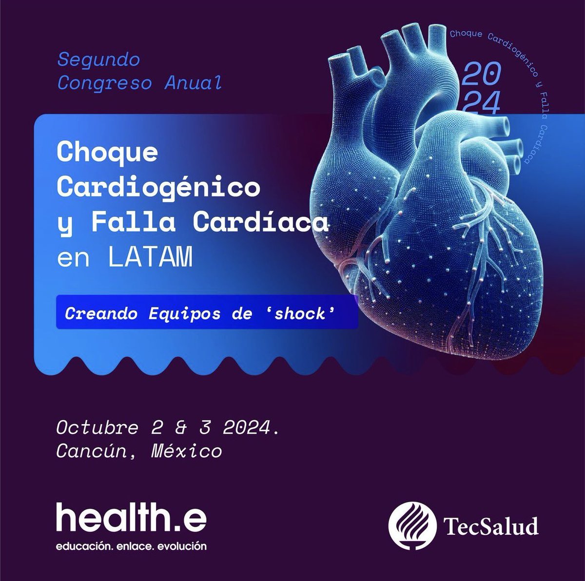 Instituto de Cardiología y Medicina Vascular (@cardiotecdemty) on Twitter photo Vuelve el Simposium de Cardiología de <a href="/TecSaludMX/">TecSalud - Sistema de Salud del Tec de Monterrey</a> Choque Cardiogénico y Falla Cardiaca enfocado este 2024 en crear los mejores equipos de shock. Vuelve el Simposium de Cardiología de <a href="/TecSaludMX/">TecSalud - Sistema de Salud del Tec de Monterrey</a> Choque Cardiogénico y Falla Cardiaca enfocado este 2024 en crear los mejores equipos de shock.