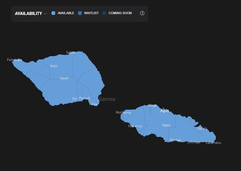 Starlink's tweet photo. Starlink is now available in Samoa! 🛰️🇼🇸❤️ → https://t.co/G1myzWJigL https://t.co/312cdzG2JP