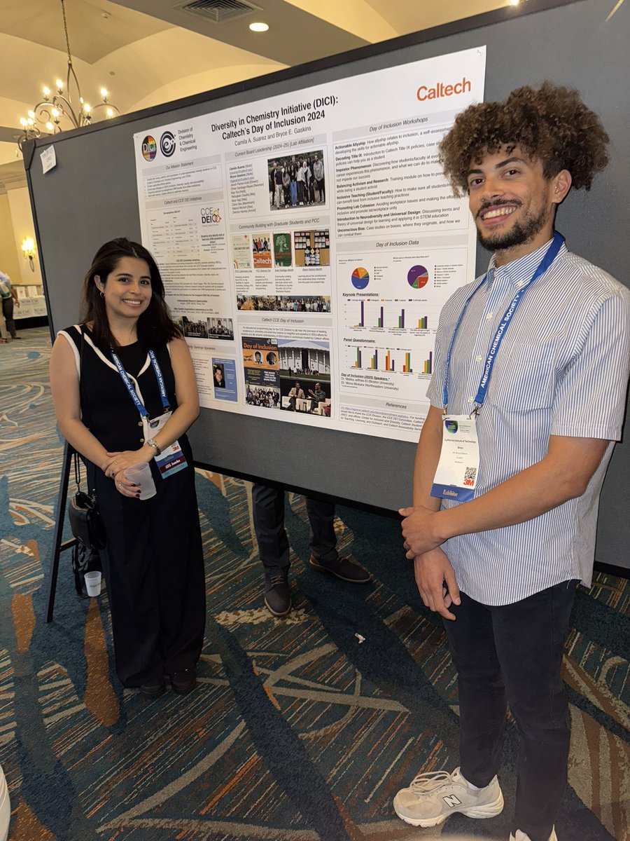 Camila Suarez (@casuarez0429) on Twitter photo We've had a wonderful time so far at <a href="/NOBCChE/">NOBCChE Official</a> representing <a href="/CaltechCCE/">Caltech Chemistry & Chemical Engineering</a> and @CaltechDICI/ our 2024 Day of Inclusion!! 🥳🥳 <a href="/bryceg0_/">Bryce Gaskins</a> We've had a wonderful time so far at <a href="/NOBCChE/">NOBCChE Official</a> representing <a href="/CaltechCCE/">Caltech Chemistry & Chemical Engineering</a> and @CaltechDICI/ our 2024 Day of Inclusion!! 🥳🥳 <a href="/bryceg0_/">Bryce Gaskins</a>