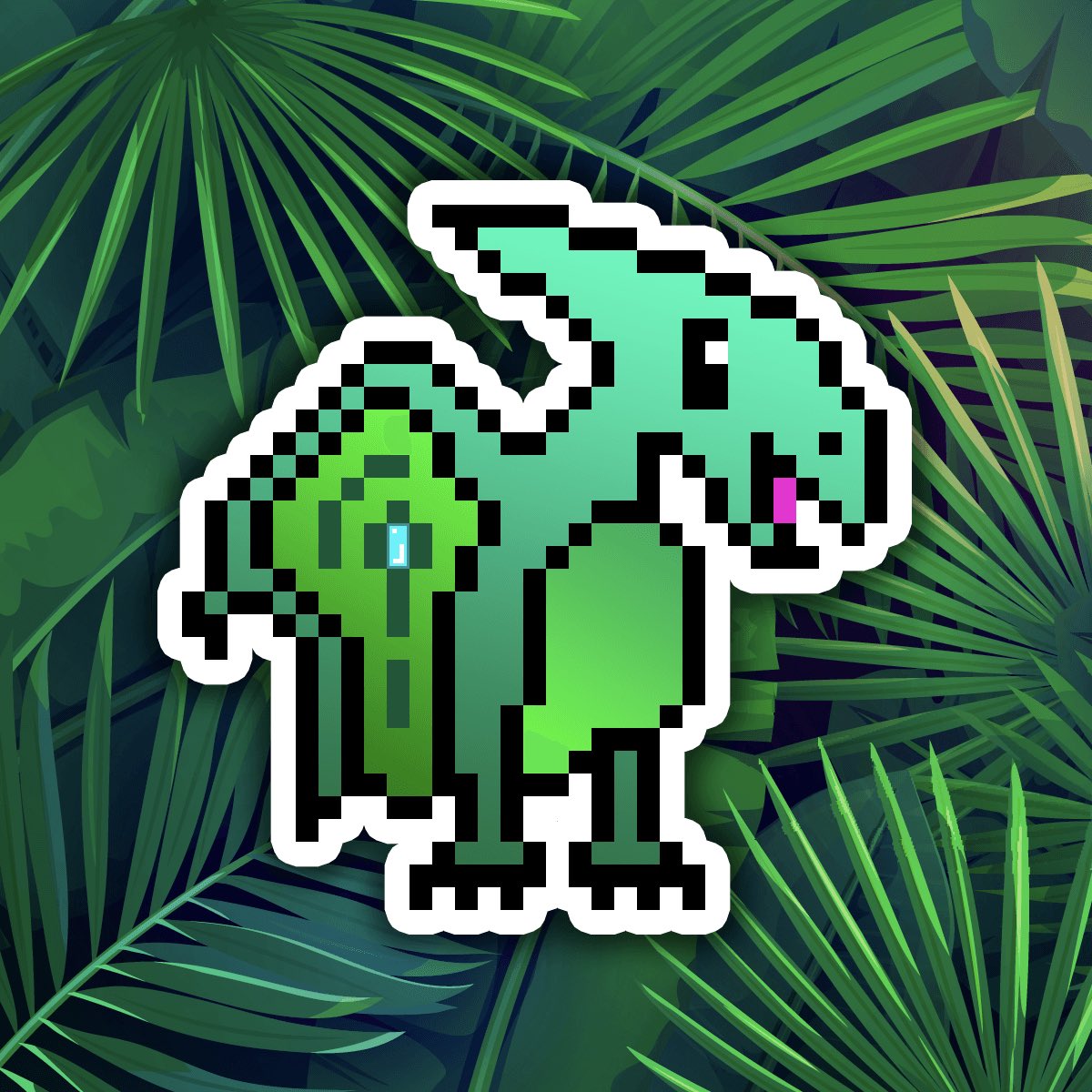 How many projects handmade all rheir artwork? 🤔 Add your own traits? Create tie-in stories? Include traits for everyone? This is one for me as I have a green thumb 👌 #pixelart <a href="/PixelSaurus/">PixelSaurus®</a>