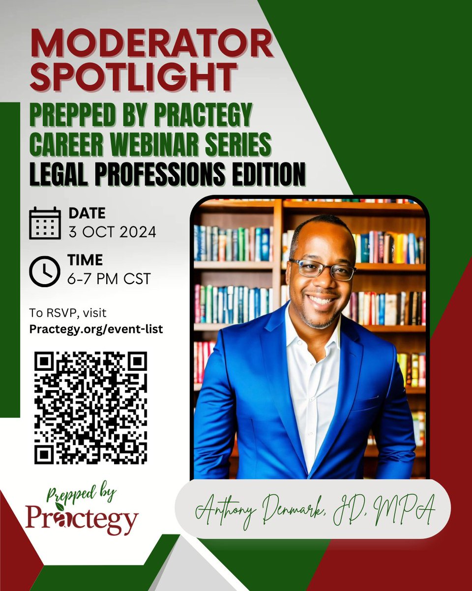 practegy_ed's tweet photo. We're ecstatic to have @BecomingJd with us tomorrow during our Career Webinar Series! He'll be serving as moderator during our panel. We encourage students of all ages interested in the legal profession to join us! It's absolutely FREE! RSVP Here! https://t.co/UtUkuajRnw https://t.co/gq8NVkydge