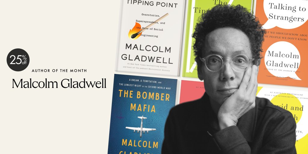 Big news, book lovers. Malcolm Gladwell is Indigo’s #AuthorOfTheMonth! 📚✨ Explore his groundbreaking insights and captivating storytelling that challenge the way we think. To celebrate, enjoy 25% off his entire catalog. Explore the collection: ow.ly/IQKK50TAw6w