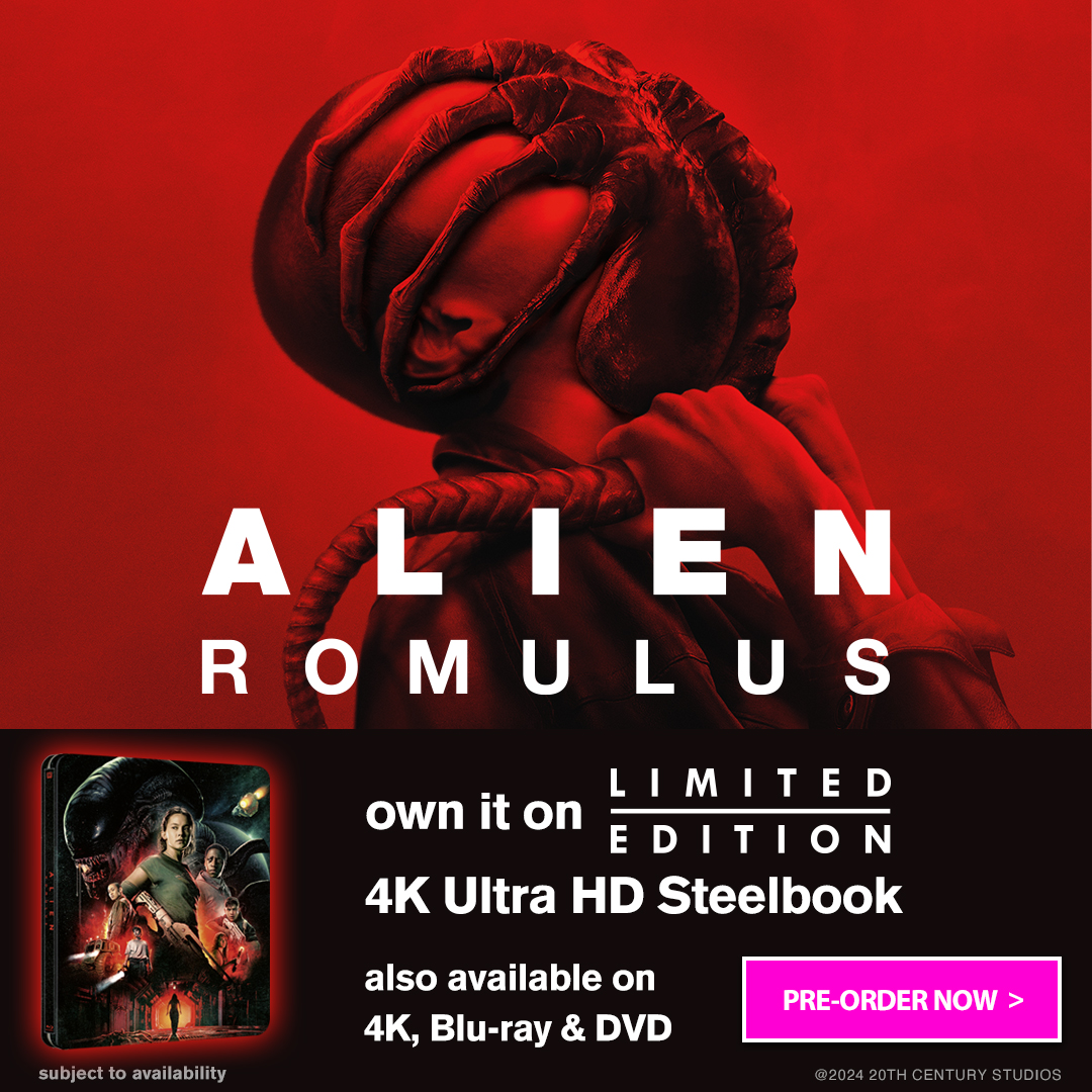 Did you hear about the miner who lost his left side? He's all right now!

Alien Romulus on limited edition 4K Ultra HD Steelbook

Pre-order now:

Steelbook ow.ly/SEwZ50TBMqZ

4K ow.ly/x5Wl50TBMr0

Blu-ray ow.ly/PJIT50TBMr1

DVD ow.ly/s1NC50TBMqX