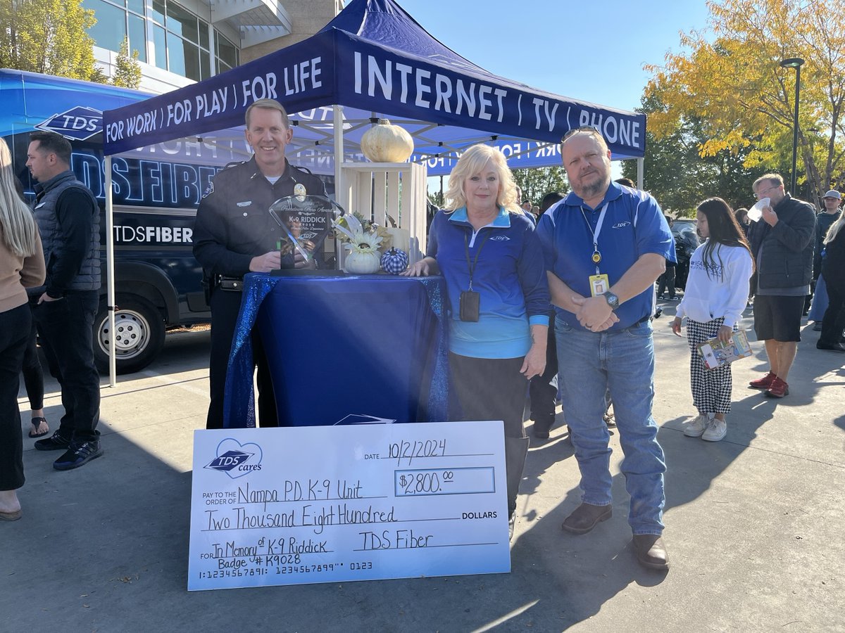 Our Nampa, Idaho associates presented an award and donation in honor of Nampa Police K-9 Riddick, who tragically passed away last month. We're proud to support law enforcement and local organizations that make our communities great!