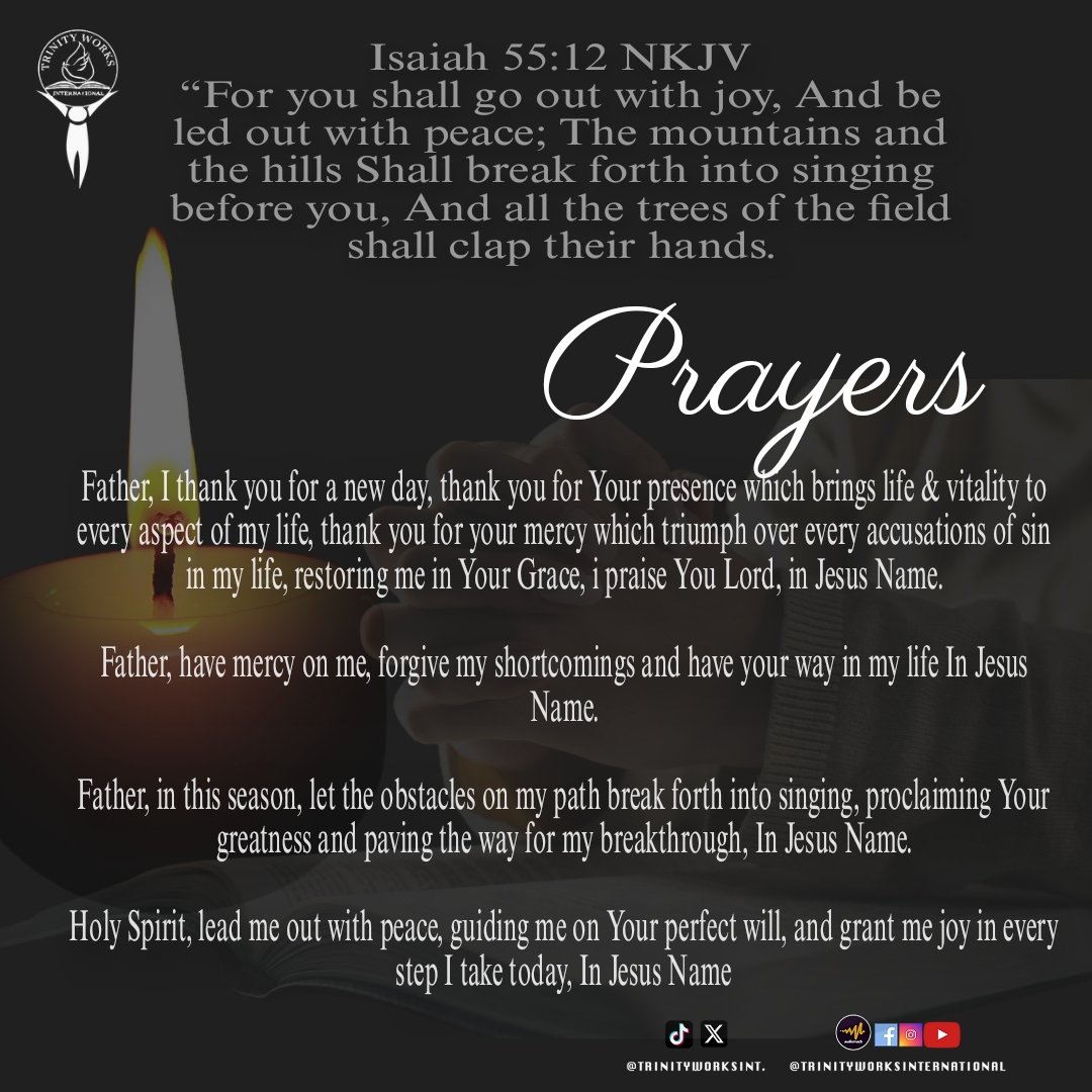 trinityworksint's tweet photo. #morningprayer #prayer #Gospel https://t.co/rjjWWzZyqZ