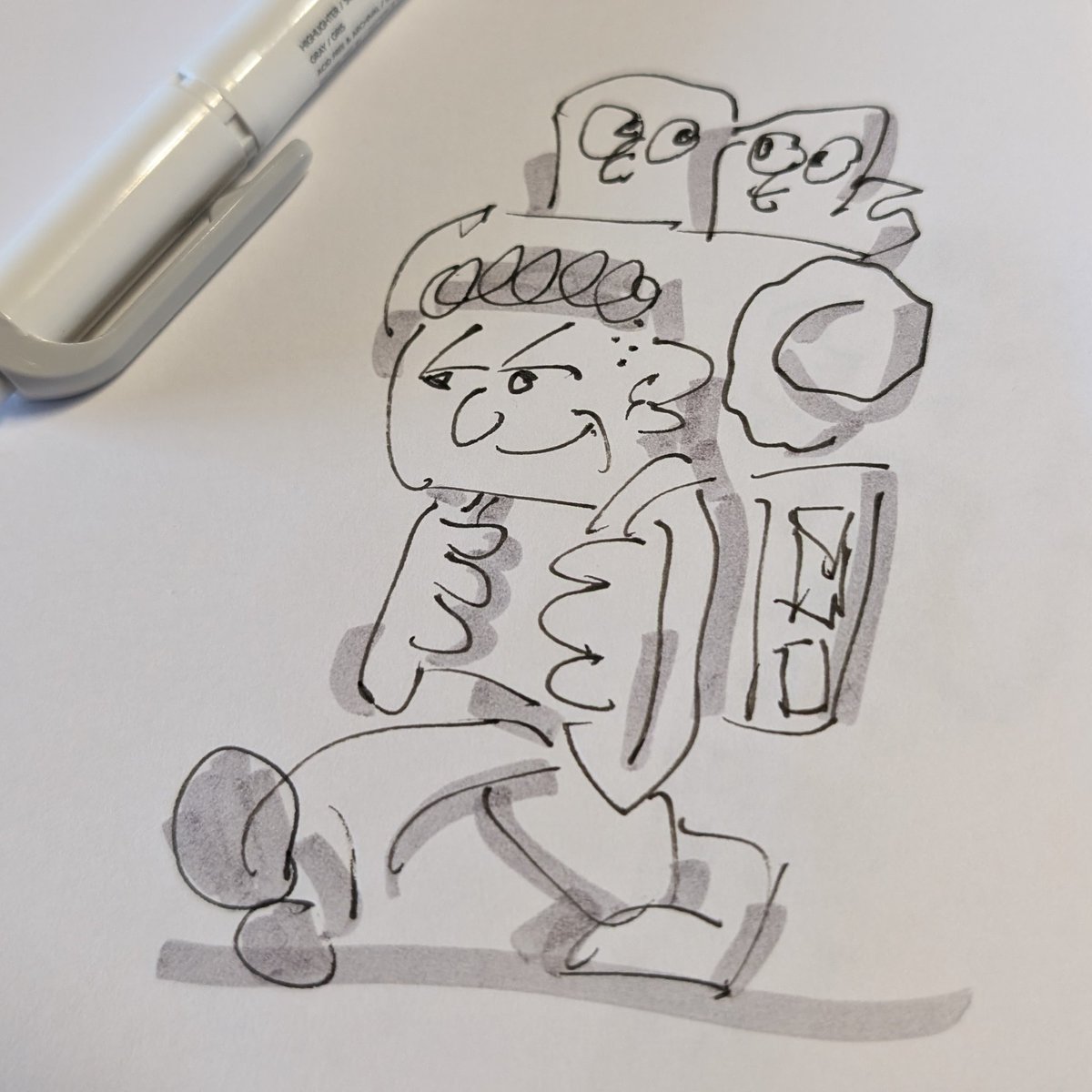 RickMurphyNYC's tweet photo. Inktober day 1 - Backpack #inktober2024 https://t.co/dJ9hR2LoFx