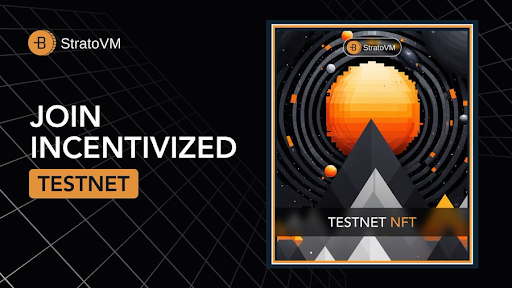 Febriansyahh03's tweet photo. StratoVM is a modular rollup, aiming to empower the future of DeFi on Bitcoin. StratoVM will offer a highly scalable and secure Layer 2 solution built on top of Bitcoin, designed specifically for DeFi applications.
@StratoVM https://t.co/z2bCdPdsF3
