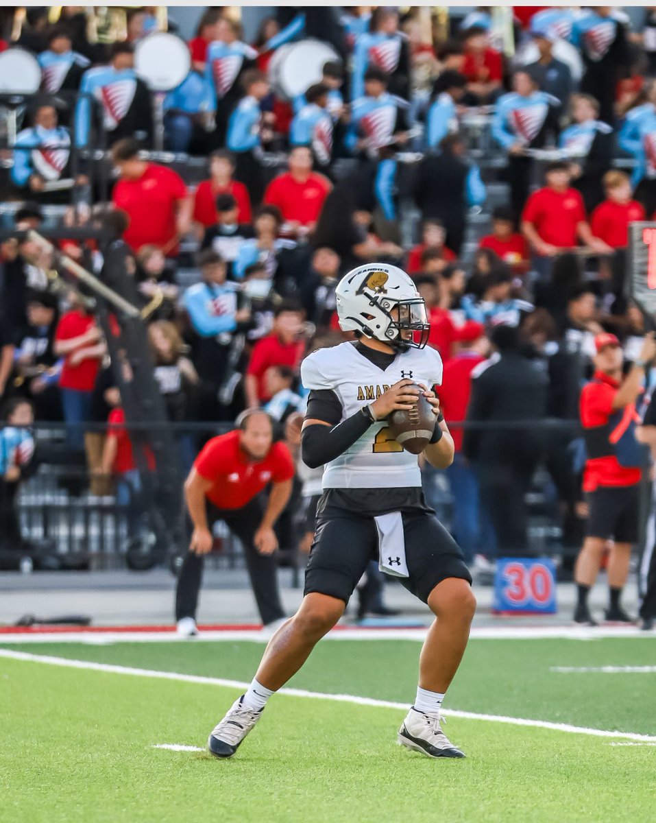 QB <a href="/JettLopez10/">Jett Lopez</a> is a dynamic playmaker known for his ability to thrive under pressure and make game-changing plays.  

With exceptional vision and a quick release, he consistently finds ways to exploit defenses and keep the offense moving. His leadership and calm presence in the