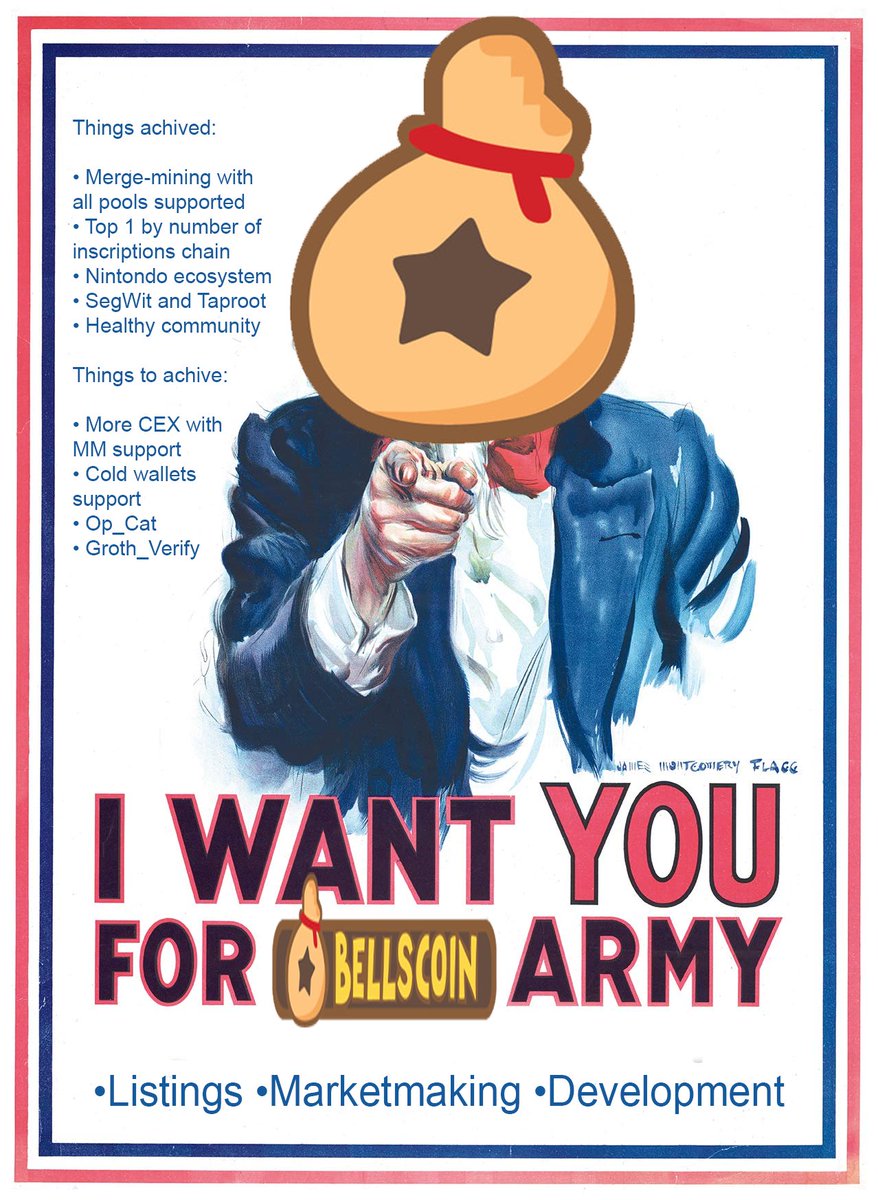 BellsChain's tweet photo. 🚨 BELLSCOIN COMMUNITY, WE NEED YOUR SUPPORT! 🚨
The time had come! We're counting on YOU to help elevate Bellscoin to new heights! 💪💪
Today, we're launching a donation platform to achieve the next milestones for Bellscoin
All contributions will be securely held in a multi-sig wallet, ensuring complete transparency with every transaction publicly visible and explained by team
Your donations will directly fund exchange listings, market makers, and other initiatives that the community believes will drive Bellscoin forward 🫡
We accept donations in Bellscoin and USDT (ERC-20)
https://t.co/IBxeNQs0YD
