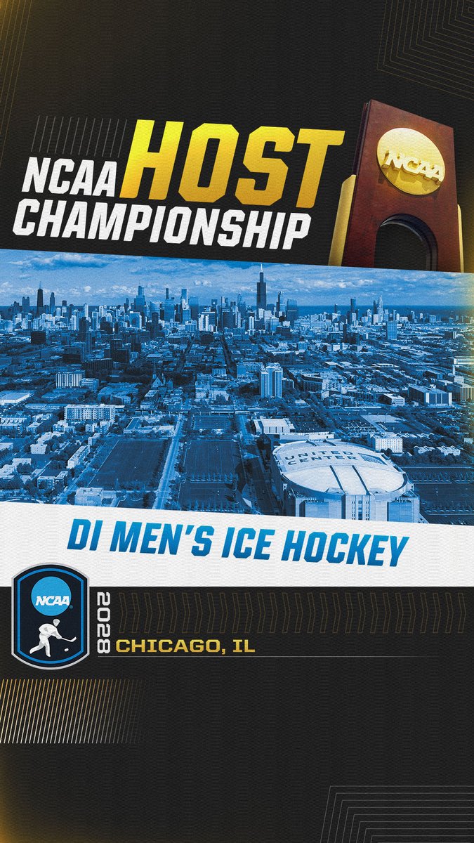 ChiSportsComm's tweet photo. BREAKING- #MFrozenFour is coming to Chicago in 2028! 🗓️
Back for the first time since 2017, the @UnitedCenter will be hosting the Division 1 Men’s Ice Hockey Championship! 🏙️
Circle the date and check back for the latest updates and info!
#NCAA #NCAAIceHockey #NCAAHost #chicago https://t.co/ELLs6iHmDO