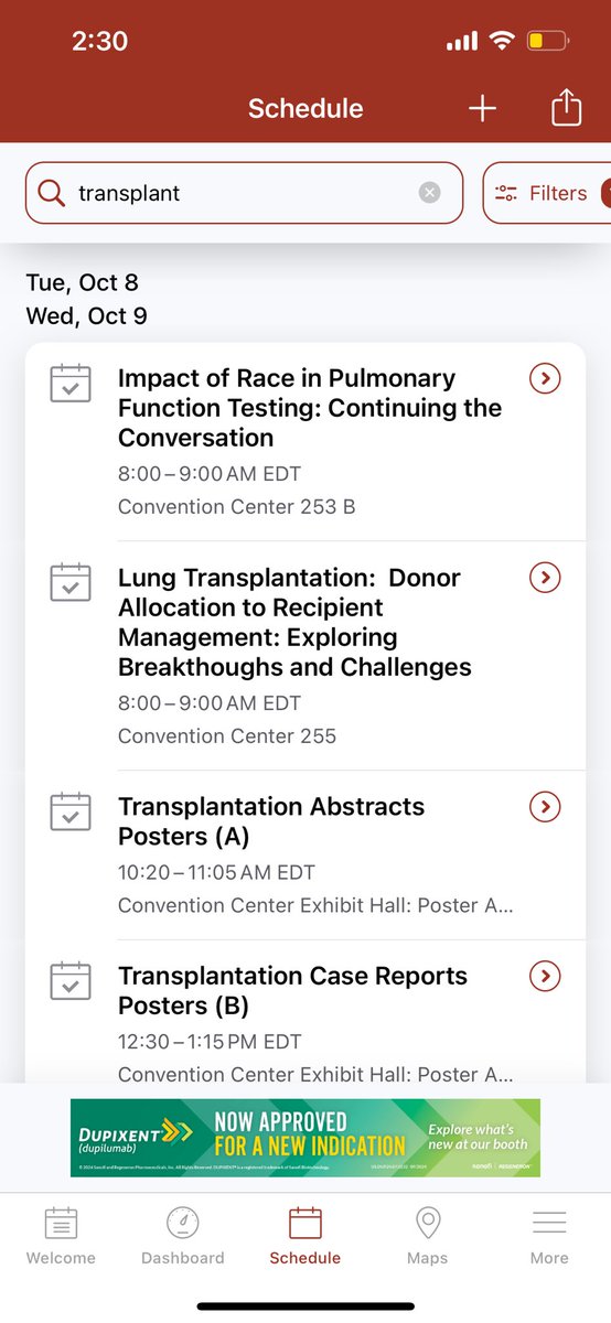 Great lung transplant sessions coming up <a href="/accpchest/">CHEST</a> #Chesttransplant <a href="/GloorLoor/">Gabriel Loor</a>