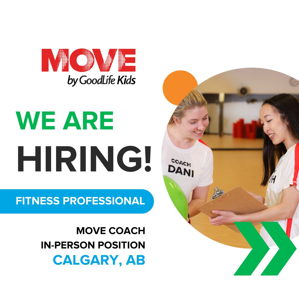 Make a Difference! Join Our Team in Calgary, Alberta.

We're looking for a part-time MOVE Coach to join our team at MOVE by GoodLife Kids Program!

Apply today: goodlifekids.com/get-involved/c…

Spread the word by sharing and liking this post!