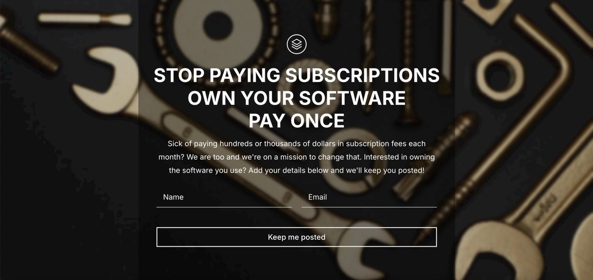 MichaelMarsack1's tweet photo. Excuse my french...but f*ck paying subscriptions for software where the utility value hasn't changed since the early 2000's.

AI is coming for my job anyway, so buckle up, it's time to destroy the SAAS industry 🤓 😈

https://t.co/uHJLRW4Vly

#destroySAAS #saynotosubscriptions https://t.co/xoqUDPRona