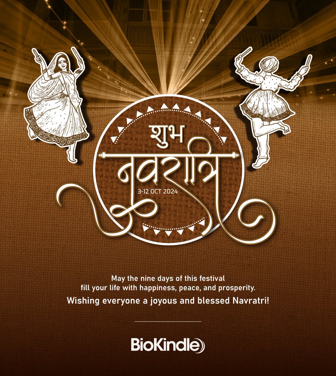 biokindle's tweet photo. May the nine days of Navaratri fill your life with happiness, peace, and prosperity.
Wishing everyone a joyous and blessed Navratri. Happy Navratri!
#Navratri2024 #Navaratri #BioKindle https://t.co/KDd9deJO6b