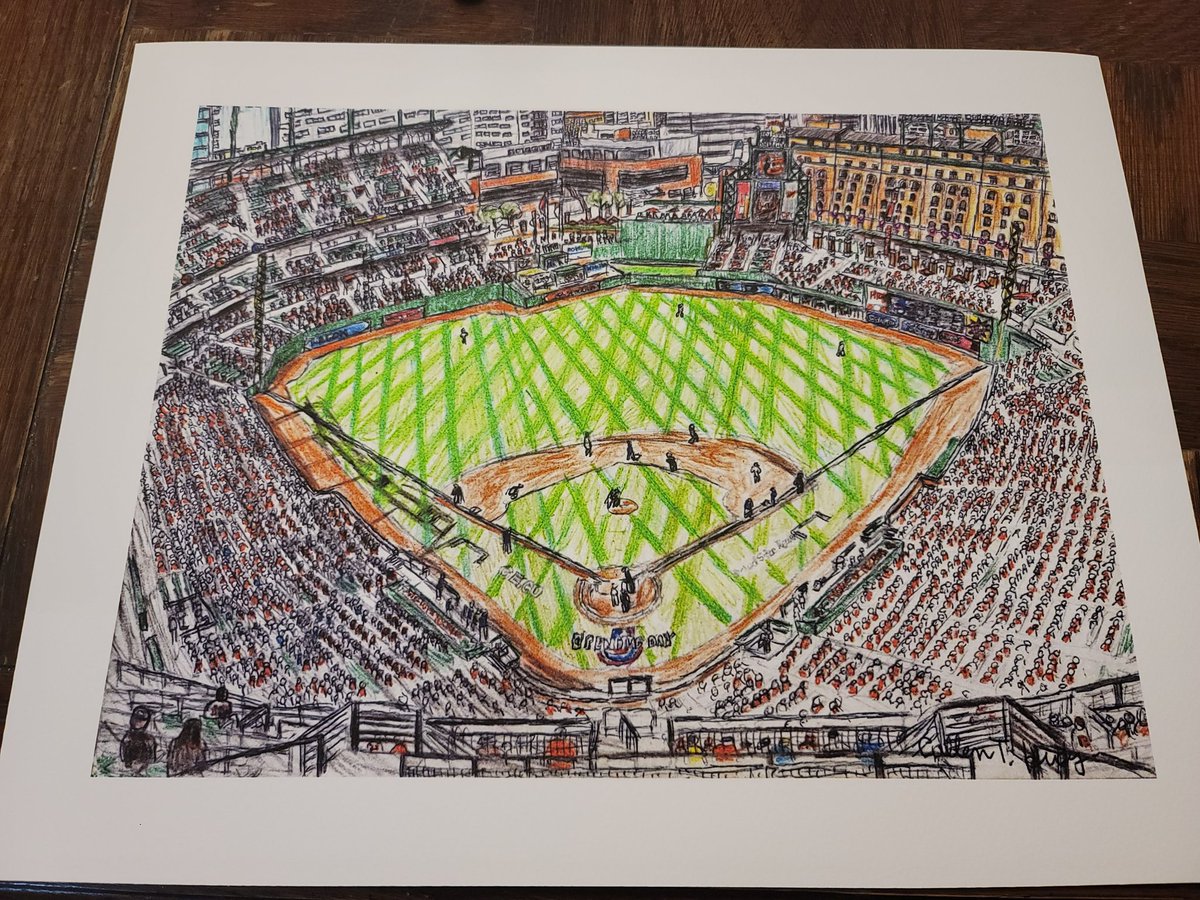 CallenHuey's tweet image. TIME TO DEFEND OUR YARD!!!  Prints of my #sketches of it are available at my #Etsy shop.  HERE'S THE LINK: etsy.com/shop/callenspa…

 #BALvsKC #Birdland #bethenoise #camdenyards #OPACY #Postseason #alwildcard @baltimorejoe82 @jbenowitz1831 #oriolesvsroyals #2024alwildcardseries