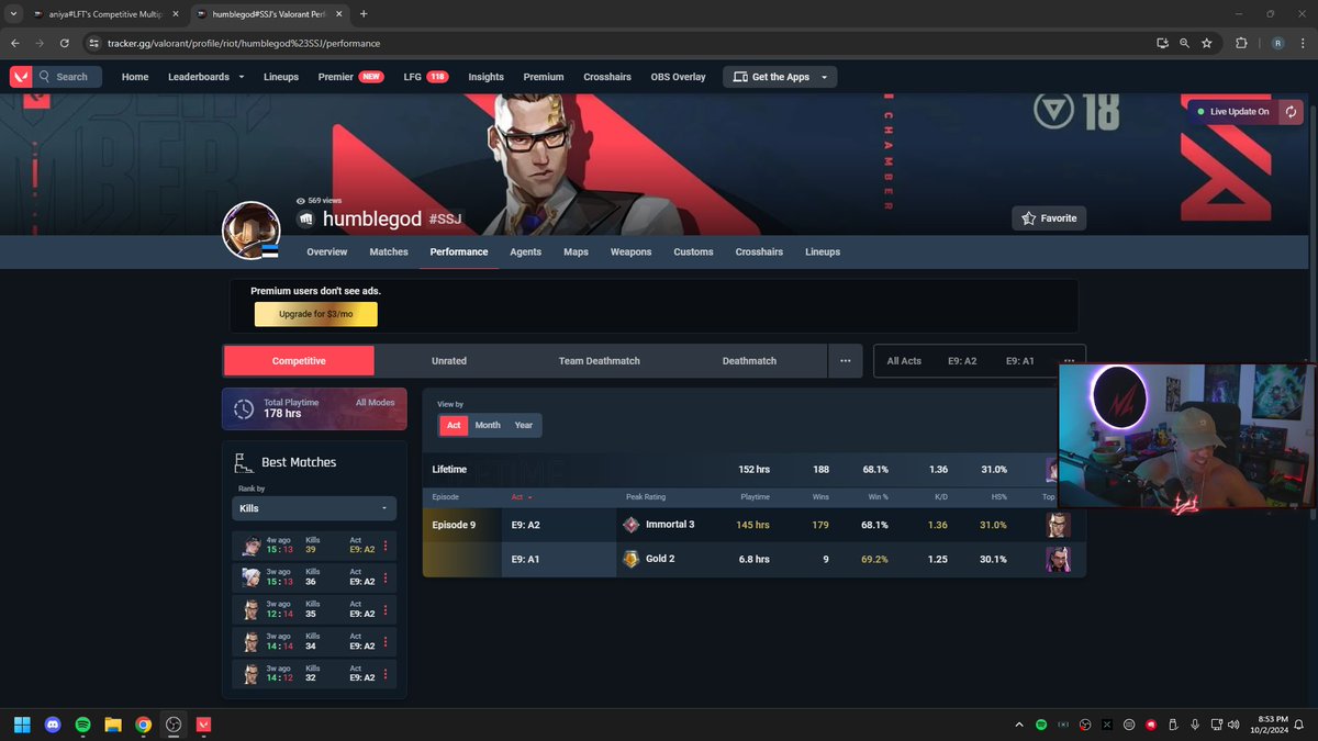 A ver perdón que he perdido la primera contra ese y ahora la tercera contra éste, que es otro <a href="/marinacobs/">Riot Eini</a> <a href="/RiotSupportES/">RiotSupportES</a>.

Éste lleva 257 games, os va a joder el promedio de banear en 5 partidas D:

Si es verdad que sólo hay chetos en el 1% de games supongo que me los encuentro a