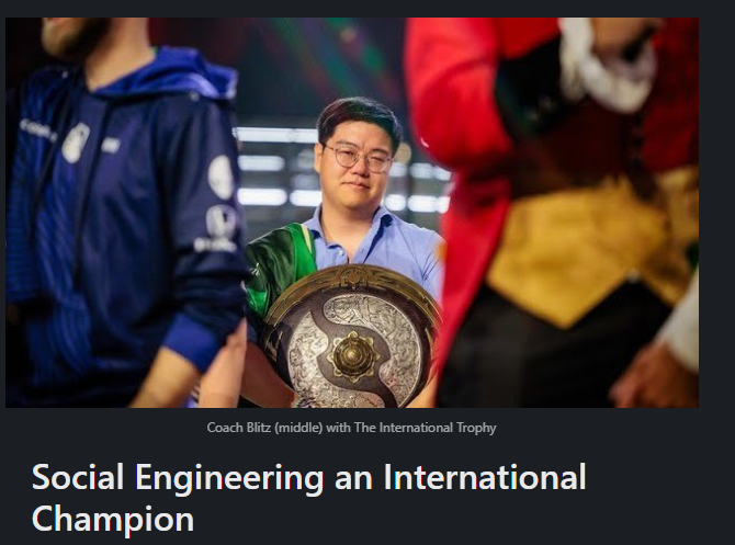 SirCloudMY's tweet photo. My latest article on how Blitz Social Engineered @TeamLiquid to TI Championship.

https://t.co/xjhuZ1m9oL

Now if only @Blitz_DotA would notice this...I would love to record a podcast episode. https://t.co/f0qUC4R12J