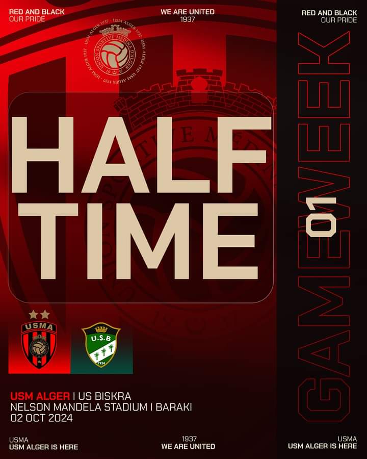 USMAXtra's tweet photo. ⏱️ HT | #USMAUSB 0️⃣-0️⃣

#Ligue1DZ J1 https://t.co/tRIqPqpqcx