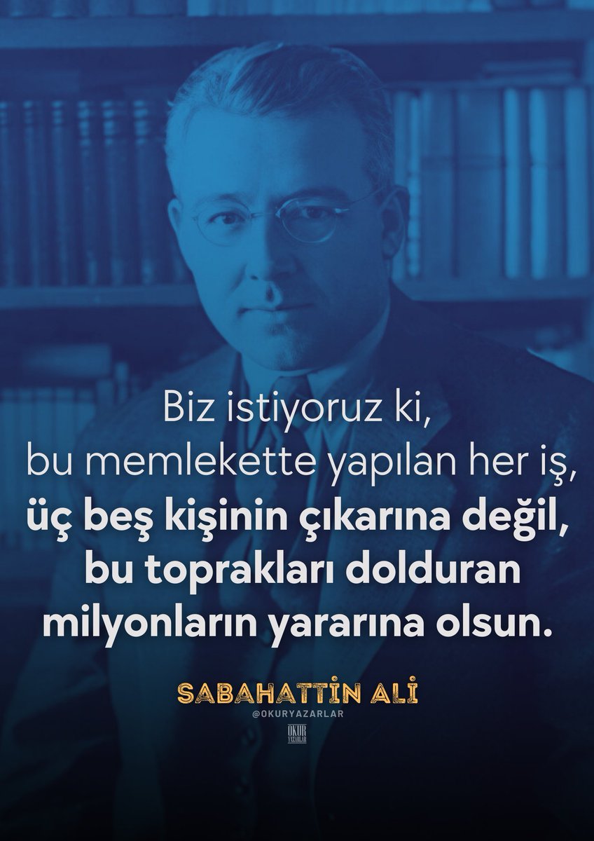 okuryazarlar's tweet photo. Sabahattin Ali 

#Madencilerleyim https://t.co/ZpWruJR3T8