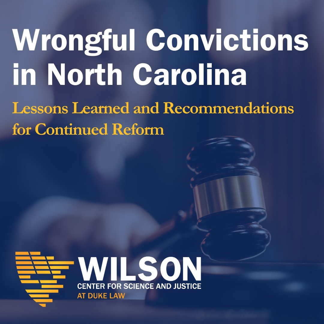On this #WrongfulConvictionDay, check out our new report. Since 1989, a known 75 North Carolinians have lost 963 years to wrongful conviction. Learn more about how wrongful convictions occur and how NC can prevent them at wcsj.law.duke.edu/news/new-repor…