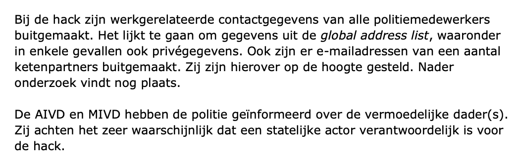 danielverlaan's tweet photo. Geen 'normale' criminele hacker, maar een ander land zou waarschijnlijk achter de politiehack zitten, zo blijkt uit informatie van de AIVD. 

Er wordt dan logischerwijs gewezen naar Rusland, China en Iran. 

https://t.co/4wo9ttIAcw https://t.co/srndf028nJ