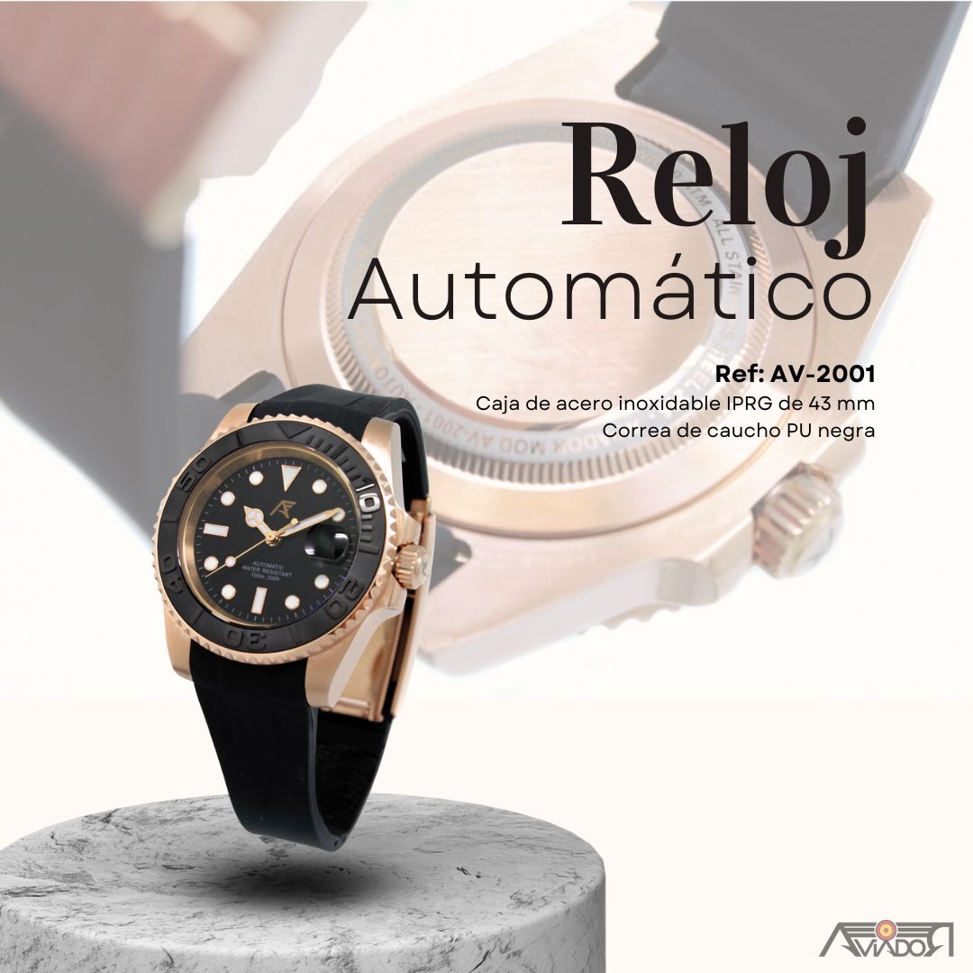 RelojesAVIADOR's tweet photo. 🆕 Nuevo en AVIADOR 🆕

El Reloj Automático AV-2001 ya está aquí para marcar la diferencia. Con caja de acero inoxidable IPRG de 43 mm y correa de caucho PU negra, este modelo ofrece un diseño imponente con tecnología⚙️ de alta precisión.

🚚Entrega 24-48h
🛡️Pago seguro https://t.co/hXisTp4sWq