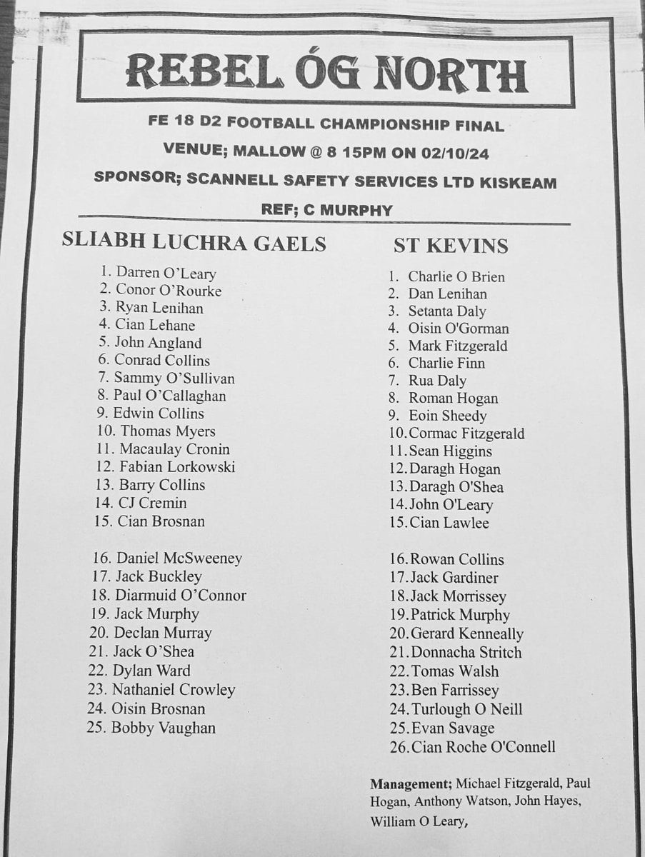 <a href="/ballydesmondgaa/">Ballydesmond G.A.A. Club</a> <a href="/kiskeamgaaclub/">Kiskeam GAA Club</a>