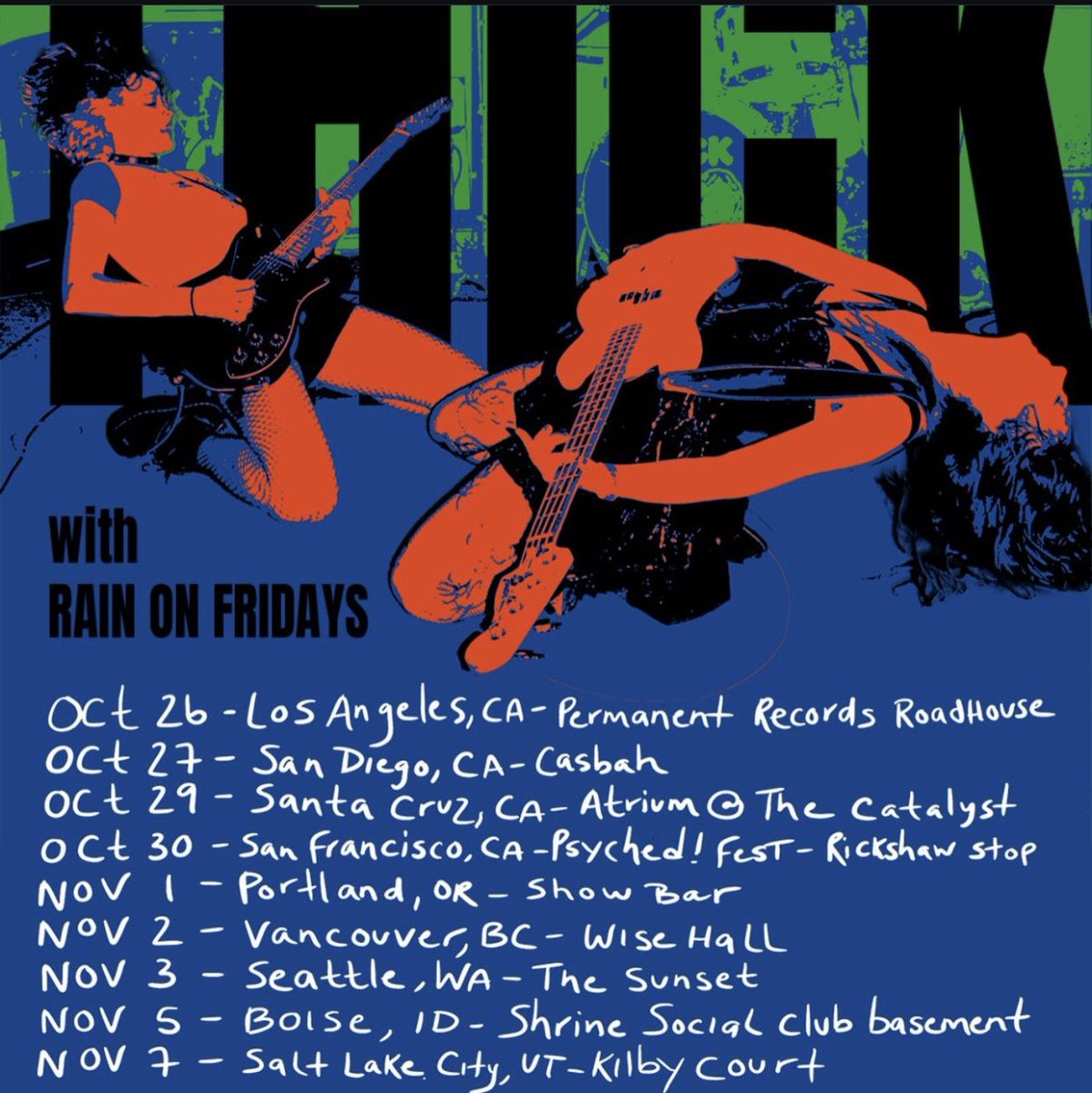flyers for upcoming shows!